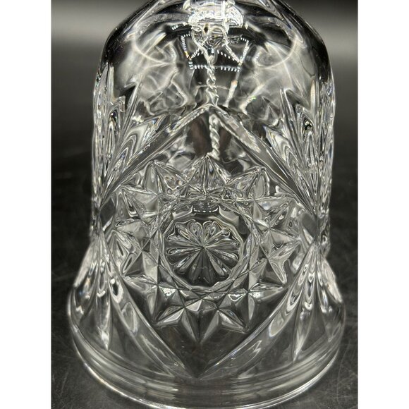 Vintage Lead Crystal Dinner Bell, Hand Bell 6.75" Tall - Picture 7 of 10
